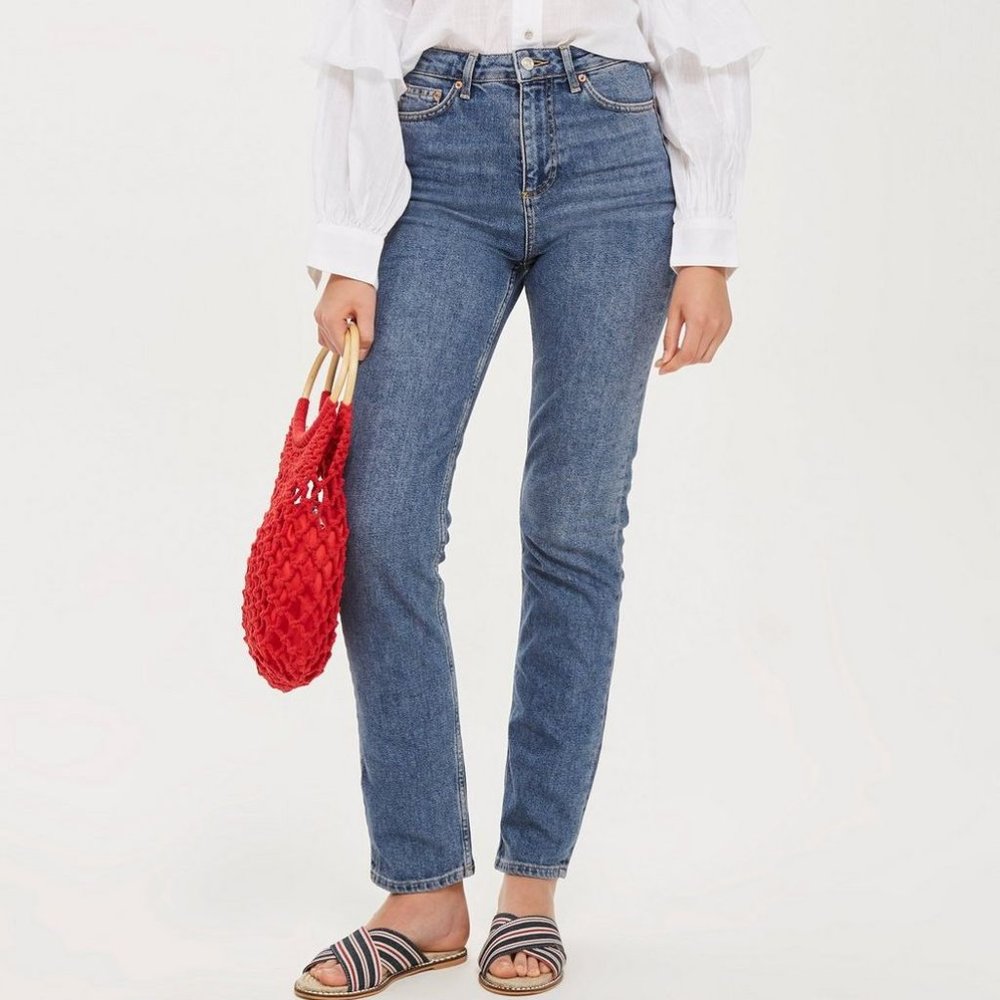 Topshop Moto "TALL Straight Leg" Jean 32x36